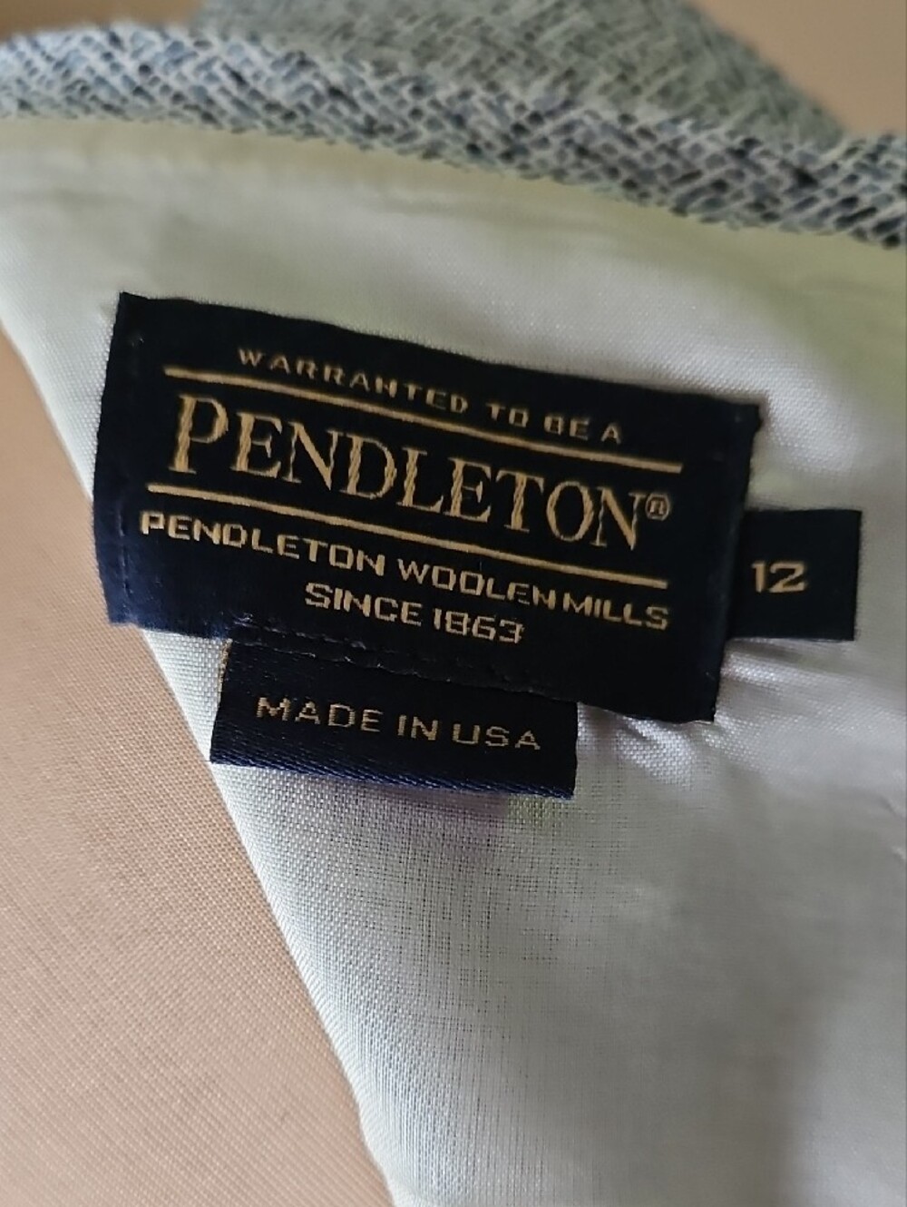 Pendleton Light Blue Textured Sleeveless Midi Dress Size 12 - Picture 4 of 7